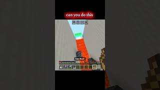 "99% People will fail this! ❌🔥 1 Heart Parkour Challenge! #minecraft #minecraftyoutuber