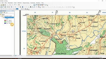 ArcGIS tutorial #4: How to Geo - Referencing on the Topomap  || How to Define Co - ordinate System