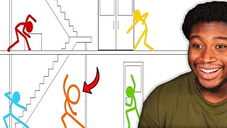 STICK FIGURE BATTLE ROYALE! | Animator vs. Animation 4!