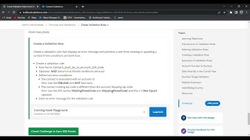 Create Validation Rules Challenge