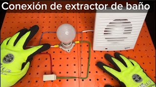 Como conectar un extractor para baño