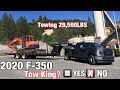 Towing Heavy with A new 2020 Ford F-350 powerstroke! 29,500lbs