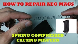 How To Repair Aeg Magazines - Compressed Spring