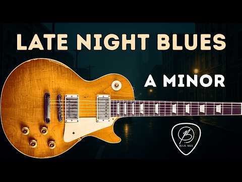 Moody Late Night Blues Backing Track A minor