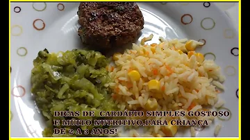 Como montar cardápio para crianças?