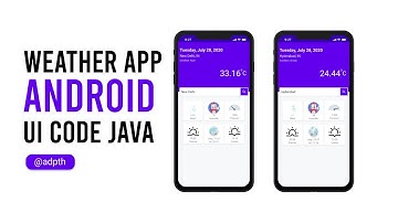 Android Studio - Weather Application demo video