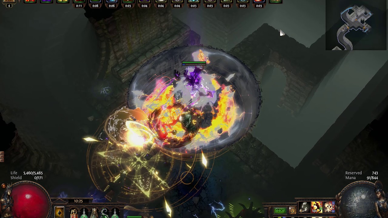 Shaped Toxic Sewer (T10) - Brain Rattler Elementalist [3.4]