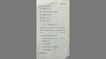IGNOU BEGE 142 (Understanding Drama) June 2025 question paper #ignou #ignouresult #ignoupapers