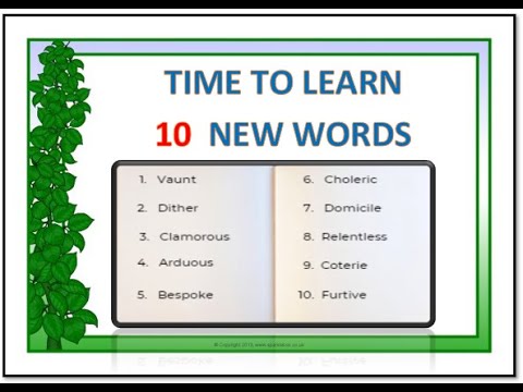 Learn 10 New Words! English Vocabulary | Meaning | Sentences - YouTube