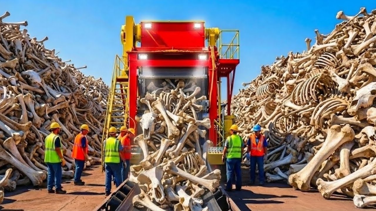 Inside the Massive Bone Recycling Factory – How Animal Bones Are Turned Into Luxury Jewelry