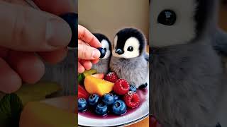 Little Penguin Love To Eat Berries