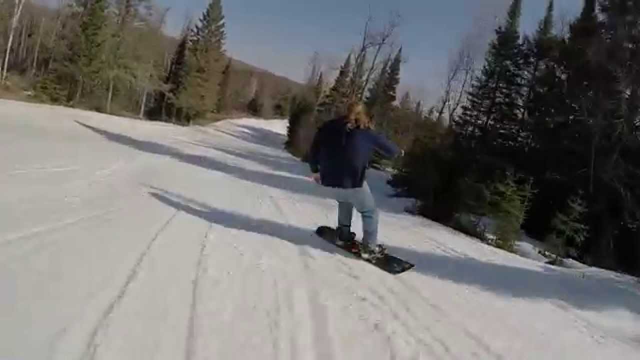 Snowboarding in 70 Degree weatherApril in Michigan YouTube