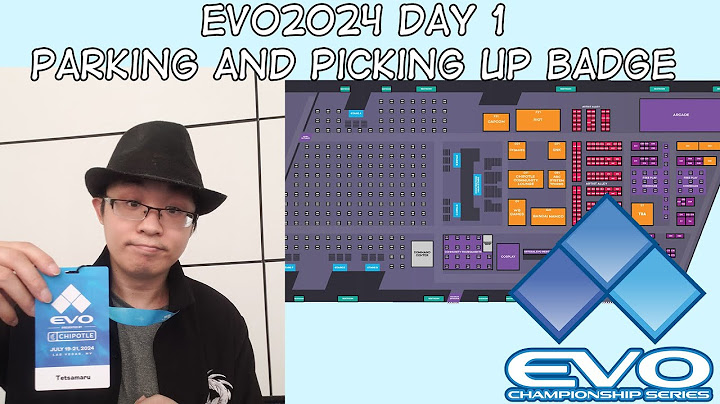 EVO2024 day 1 badge pick up with Tetsamaru