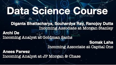 A course on Data Science by people of ISI, Kolkata