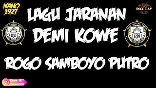 Lagu Hits jaranan DEMI KOWE Cover Rogo Samboyo Putro