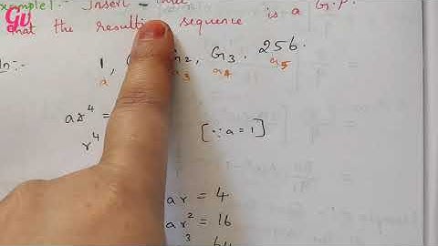 GEOMETRIC MEAN, chapter-9, class 11, CBSE, video 7