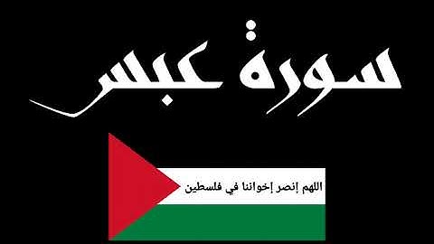 سورة عبس كاملة بصوت القارئ شريف مصطفى