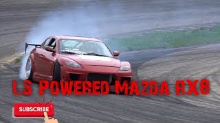LS Powered Mazda RX8 Drifting - Wisconsin Dells Raceway - Slide Society