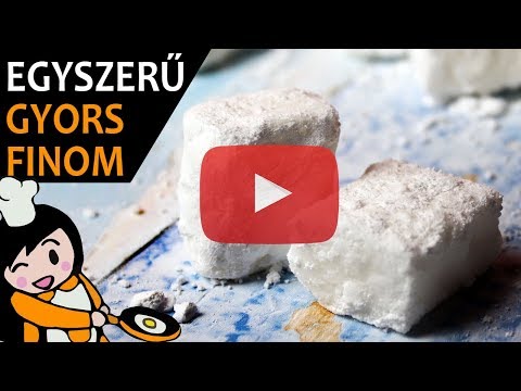 Videó: A Legegyszerűbb Házi Mályvacukor Recept