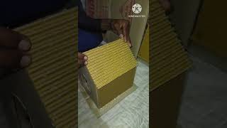 DIY miniature house 6 using cardboard to make simple bird house @awesomecreater