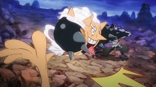 Gear 5 Luffy Punches Through Kaidos Face - One Piece Episode 1072 English Sub