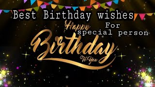 Happy Birthday Best wishes for Special Person || Birthday song || Asma Nada