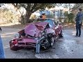 Ruf turbo r and porsche 997 crash into truck on porsche drive  driving while awesome