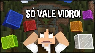 Minecraft: SERÁ QUE EU GANHO CONSTRUINDO SÓ COM VIDRO?! (BUILD BATTLE)