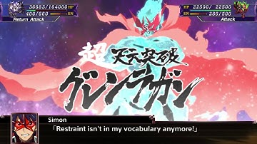 Super Robot Wars X (ENG): Tengen Toppa Gurren Lagann All Attacks