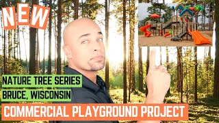 New Commercial Playground Equipment Installation