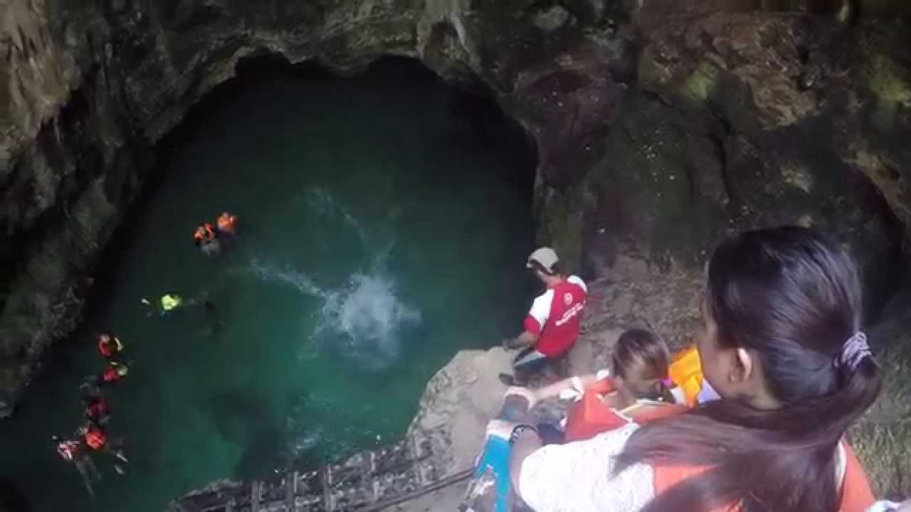 Imelda's Cave (Hundred Islands) Cliff Diving Jinky Castaneda YouTube