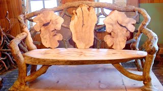 Необычная мебель из коряг, веток и пней! 80 идей по переработке старого дерева!