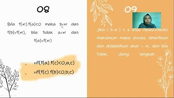 Metode Biseksi (Bagi Dua). Metode Numerik