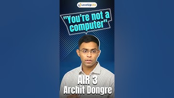 AIR 3 Archit Dongre | UPSC Topper | Don’t Panic If You Forget! #shorts