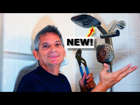 How To Change A Shower Head & Stuck Shower Arm Pipe DIY