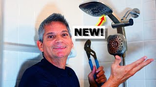 How To Change A Shower Head \& Stuck Shower Arm Pipe DIY