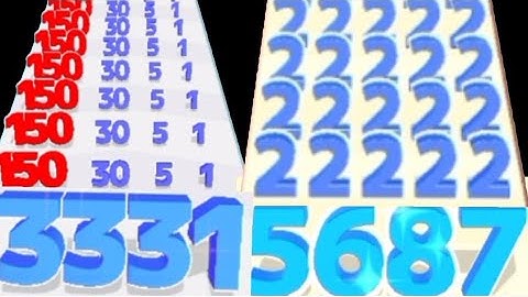 New Record Satisfying  Math Games - Number Master Merge Run Vs Numbers Run