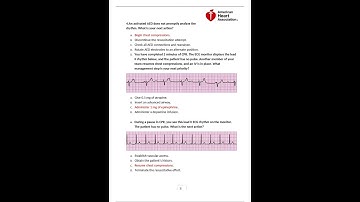 ACLS EXAM VERSION ALATEST VERSION 50 QUESTIONS AND ANSWERS GUARANTEED A