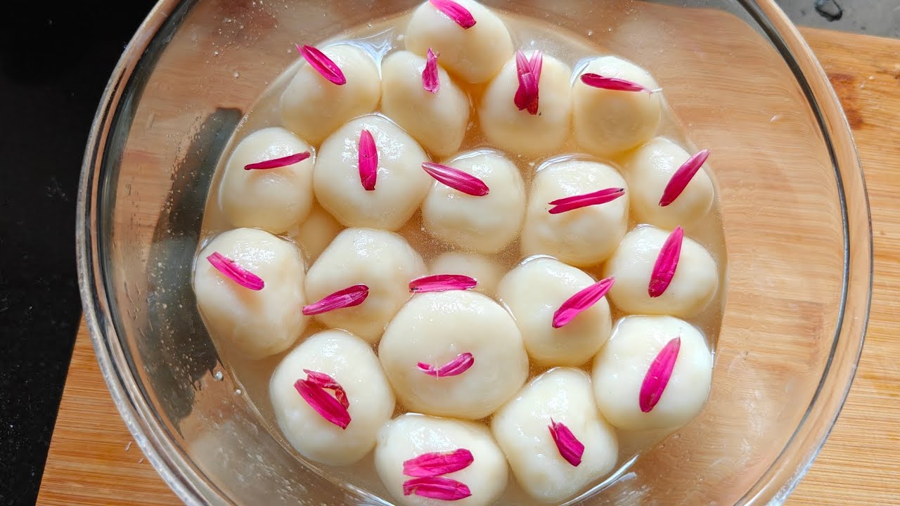 Hubby ke birthday pe banaya tasty (RASGULLA)😋