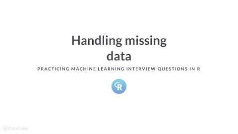 R Tutorial: Handling missing data