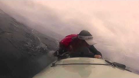 Great White Shark knocks kayaker into the Ocean. Crazy Footage!!!
