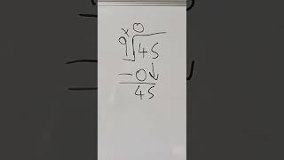45 Divide By 9 Using Long Division Method