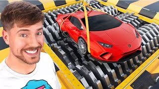 Lamborghini Vs World's Largest Shredder In Hindi | mrbeast hindi new video @MrBeast