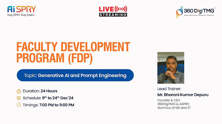Generative AI and Prompt Engineering | Faculty Development Program (FDP) | Day 1 | 360DigiTMG