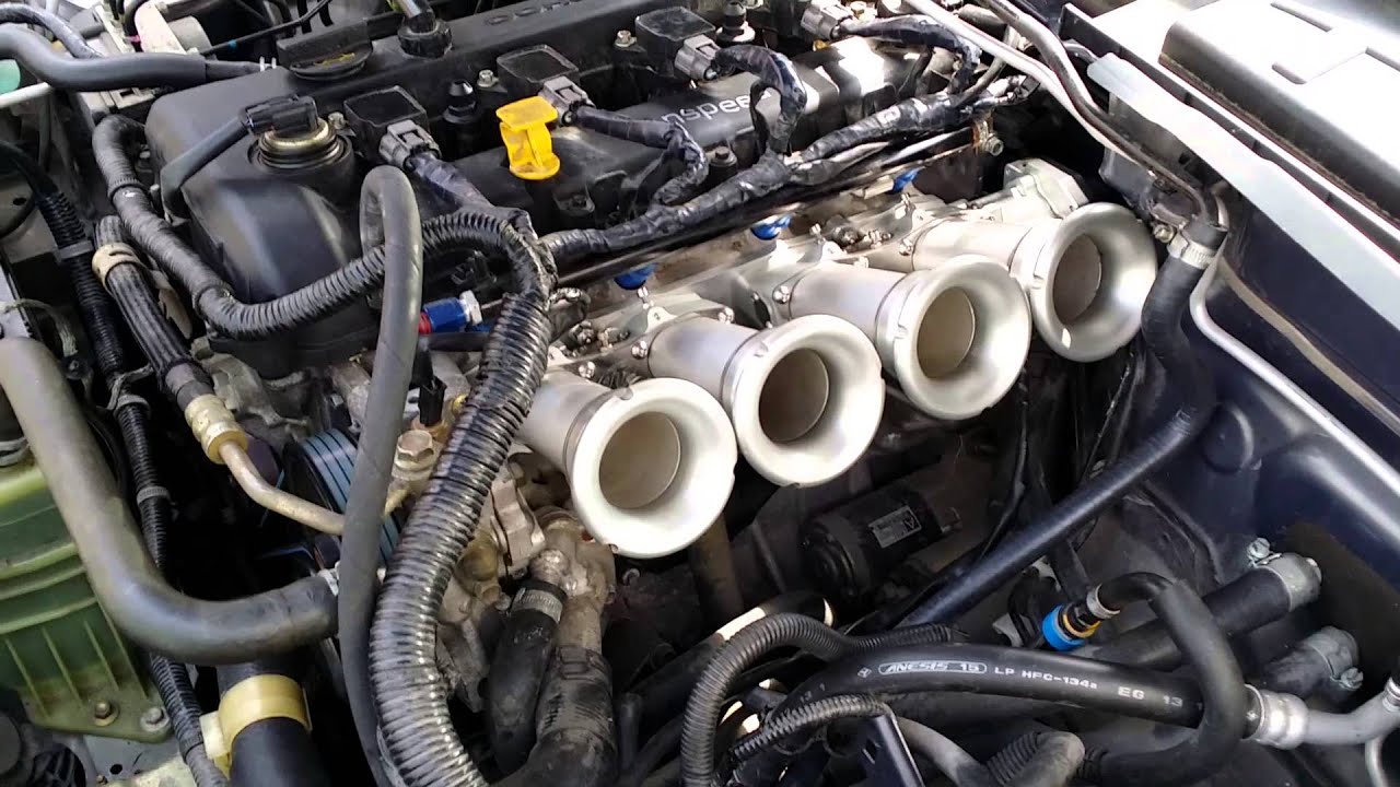 Sanspeed MX5 MK3 throttle bodies YouTube