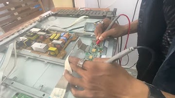 Samsung LCD TV  Negative picture problem fix / how to repair ghost picture problem solution