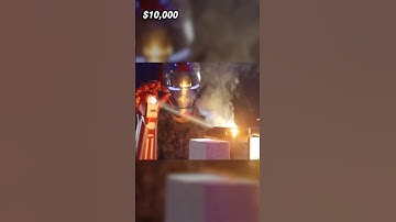 $1 VS $10,000 Lasers! #experiment #marvel #ironman #laser