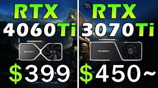 Rtx 4060 Ti Vs Rtx 3070 Ti  Real Test In 10 Games 1440p  Rasterization Rt Dlss Frame Generation