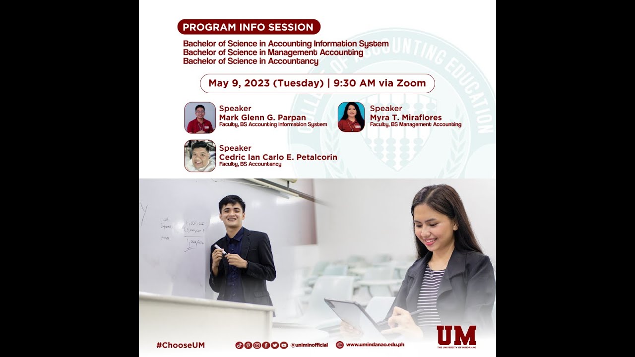 PROGRAM INFO SESSION BS Accountancy, BS Accounting Information System