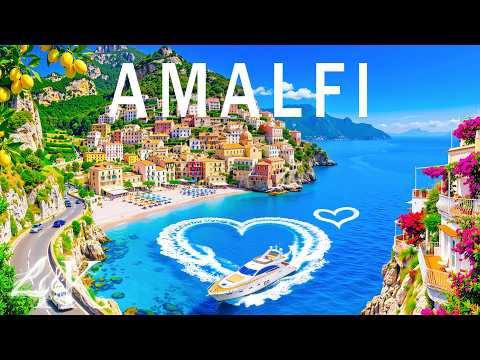 Amalfi 🇮🇹 4K Drone Footage | Stunning Amalfi Coast, Colorful Cliffs & Luxury Villas